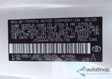 2023 Toyota Crown Limited from USA, damaged, VIN JTDAAAAF9P3006186